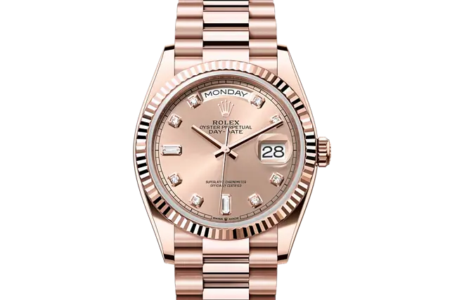 Rolex Day-Date Oyster, 36 mm, Everose gold M128235-0009 Watch